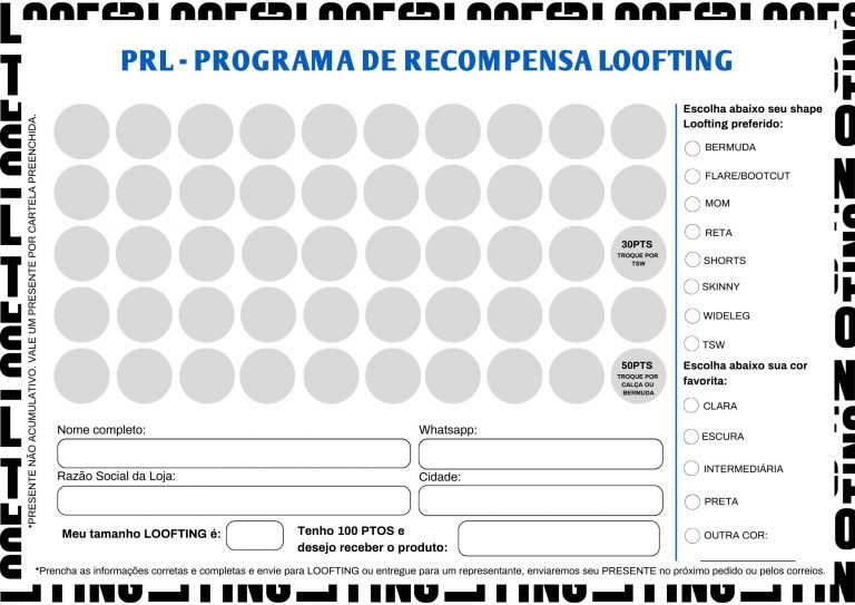 Cartela PRL 1